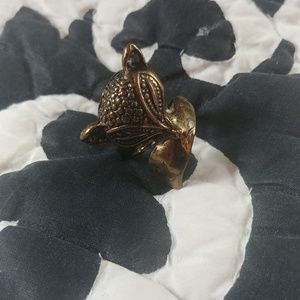 Brass Fox Ring